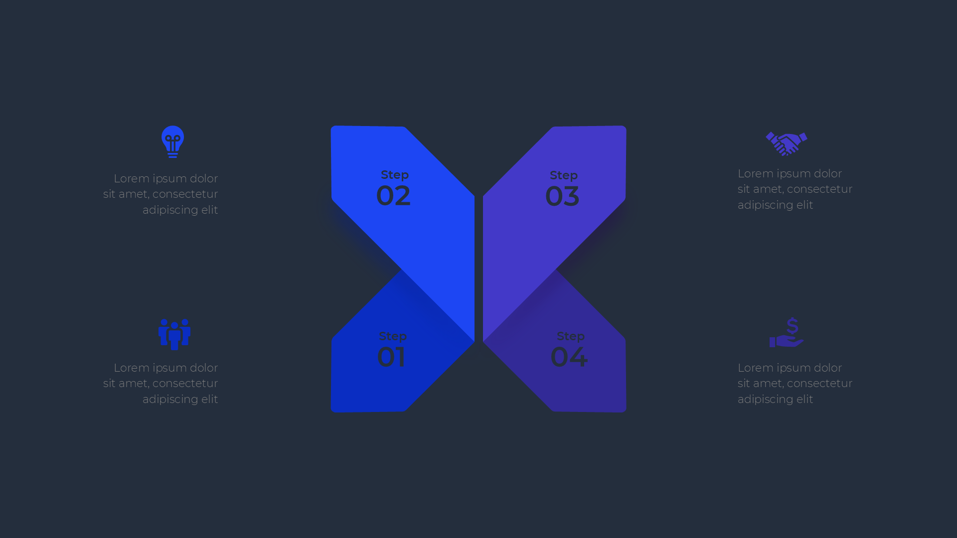 Infographic Solutions [dark] slide 3